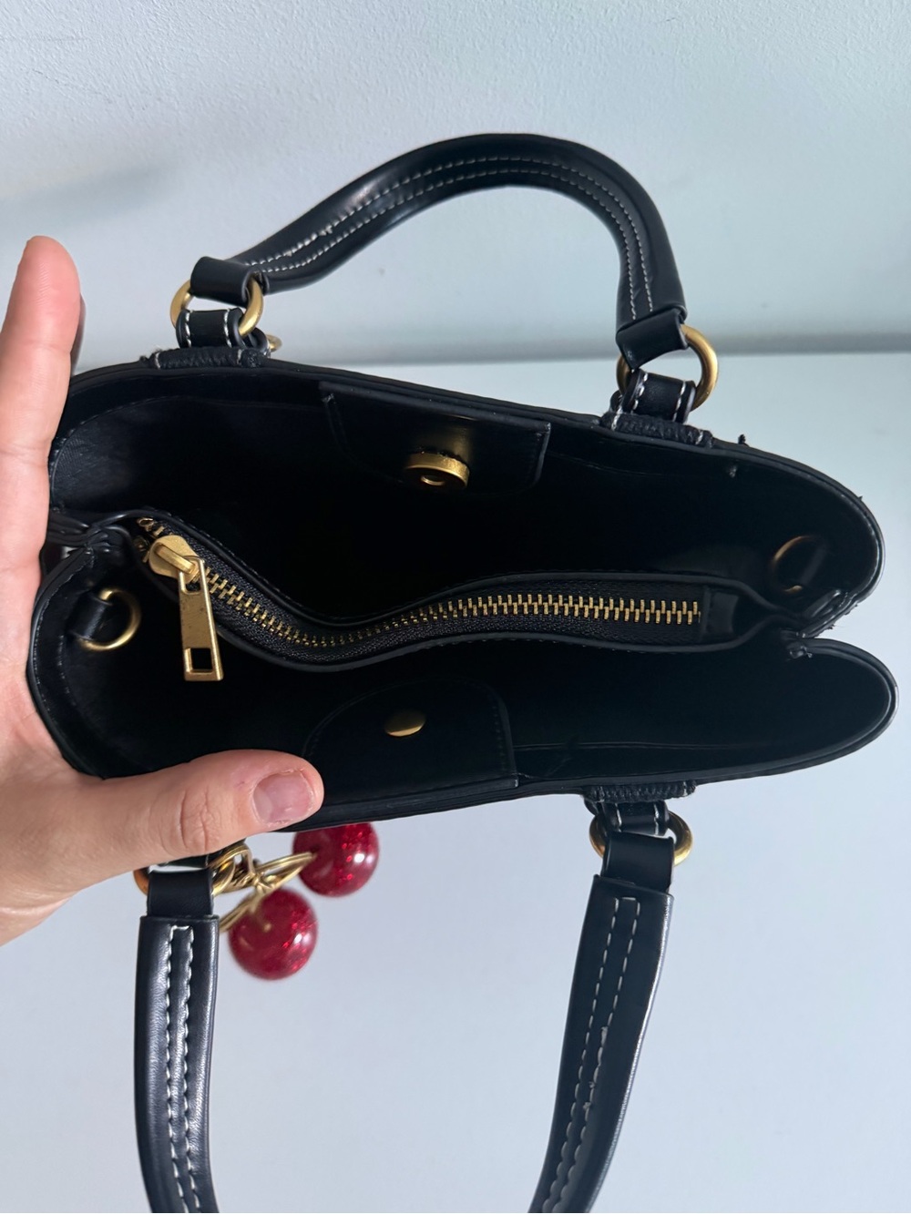 Zara Black Satchel - Picture 3 of 6